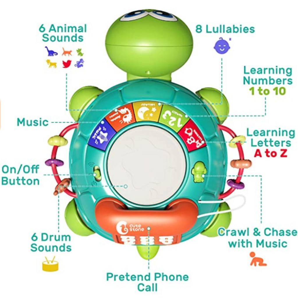 Children's Puzzle Music, Intelligent Obstacle Avoidance Trtoise For Babies Learning To Walk