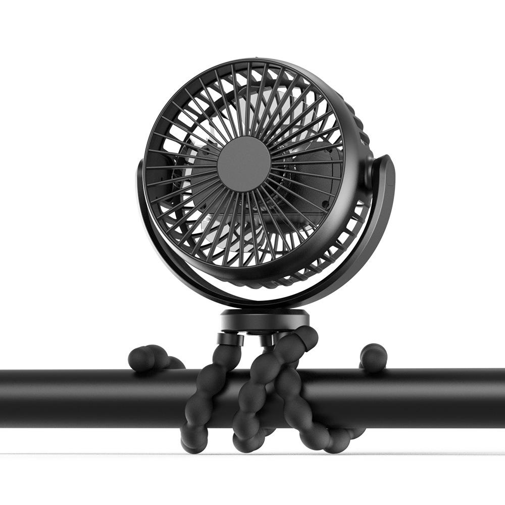 Portable Silent Octopus Camping Fan: Multifunctional Mini Handheld Stroller Cooler