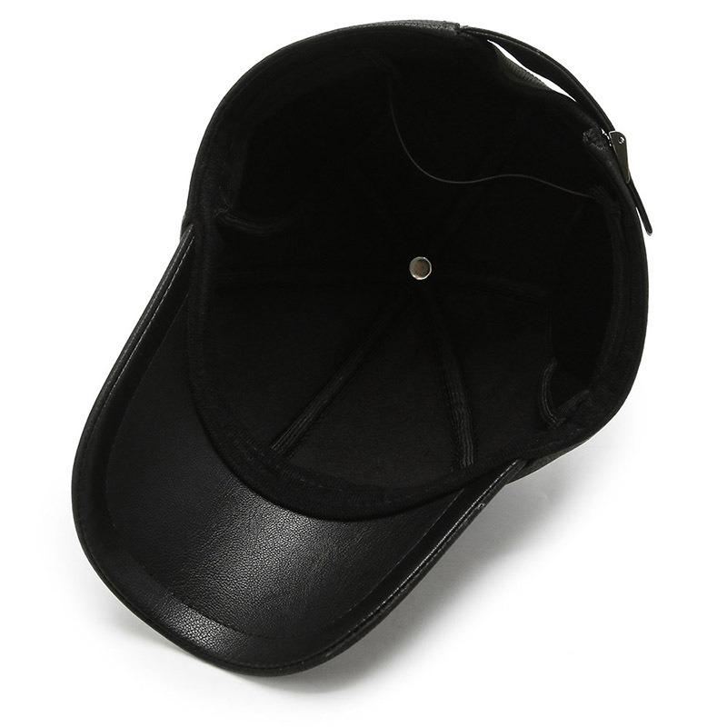 peaked cap autumn and winter thickened baseball cap warm men's fleece thickened old man hat ear protection hat tide