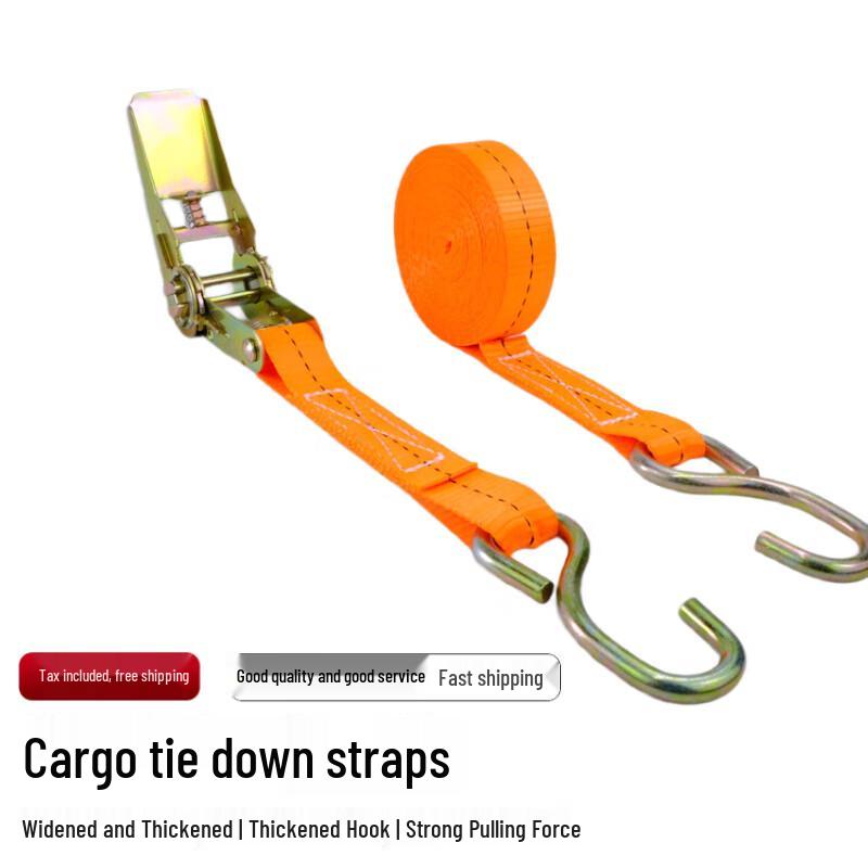 Fēi Luán Truck Cargo Lashing Straps 4m Ratchet Hook