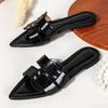 Fashion 2025 Summer New Flat Slippers Women Sexy Pointed Toe Open Toe Slide Sandals Light Cozy Non-slip Beach Shoes Sandalias De Mujer