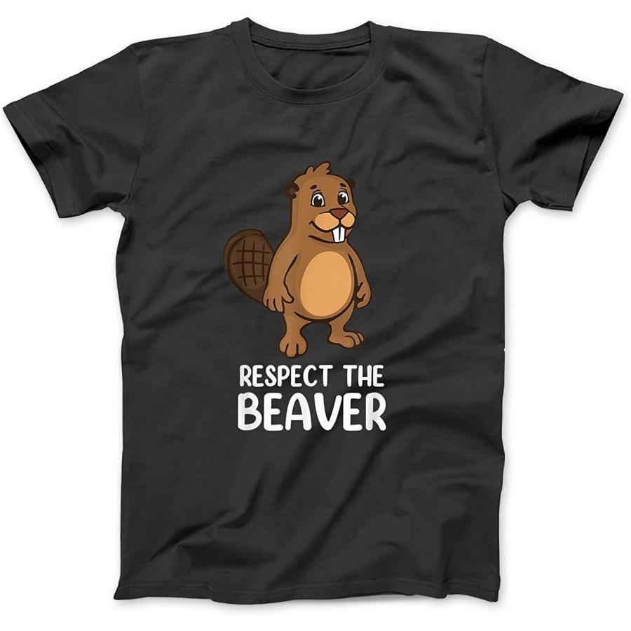 

Beaver Lover - Respect The Beaver T-Shirt Sweatshirt Hoodie Tanktop for Men Women Kids Black S разноцветный