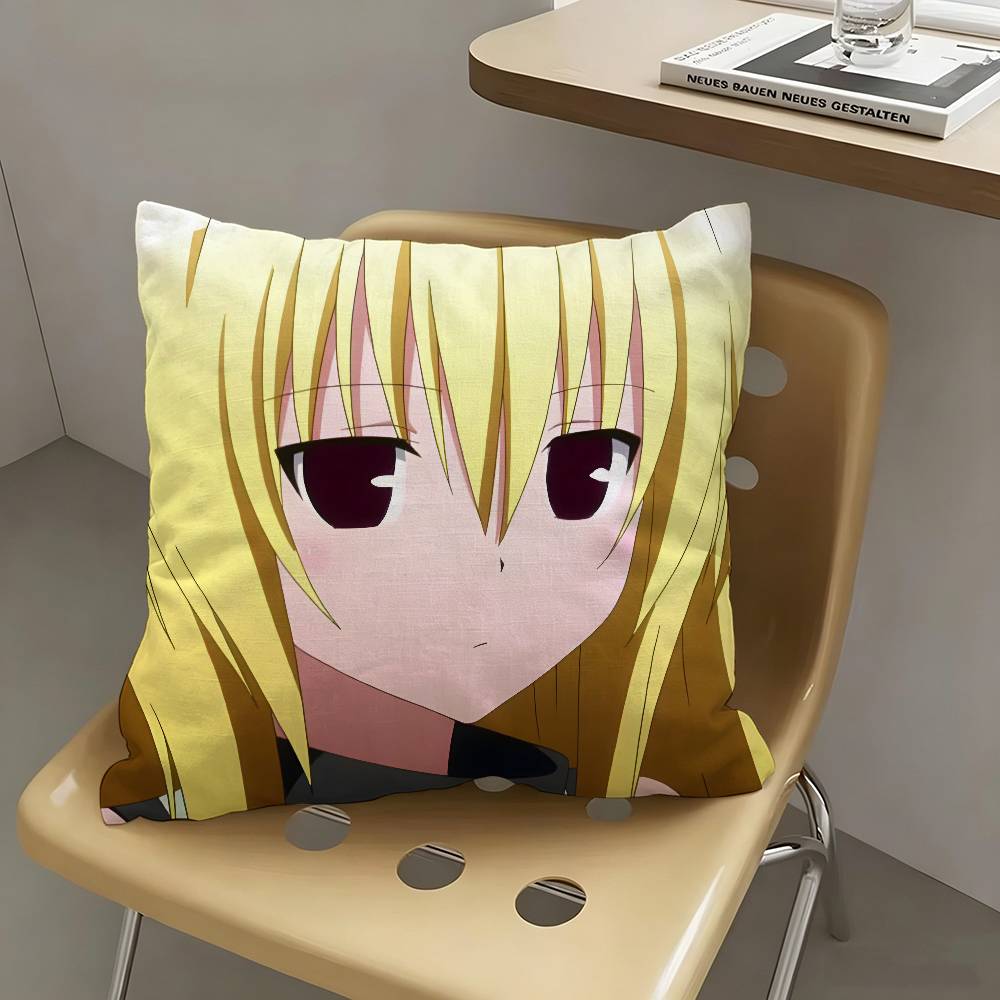 1pc Golden Darkness Anime Characters Pillow Case Fashion Square Pillowcase Bedroom Sofa Room Ins Decoration Leisure