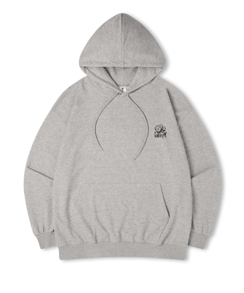 Dice Oversized Brushed Print Hooded Sweatshirt