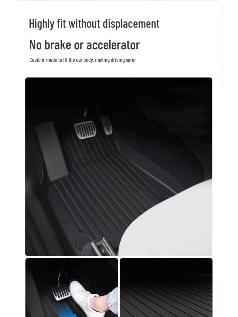 New Tesla Model 3Y Full Coverage TPE Floor Mats for Car Modification