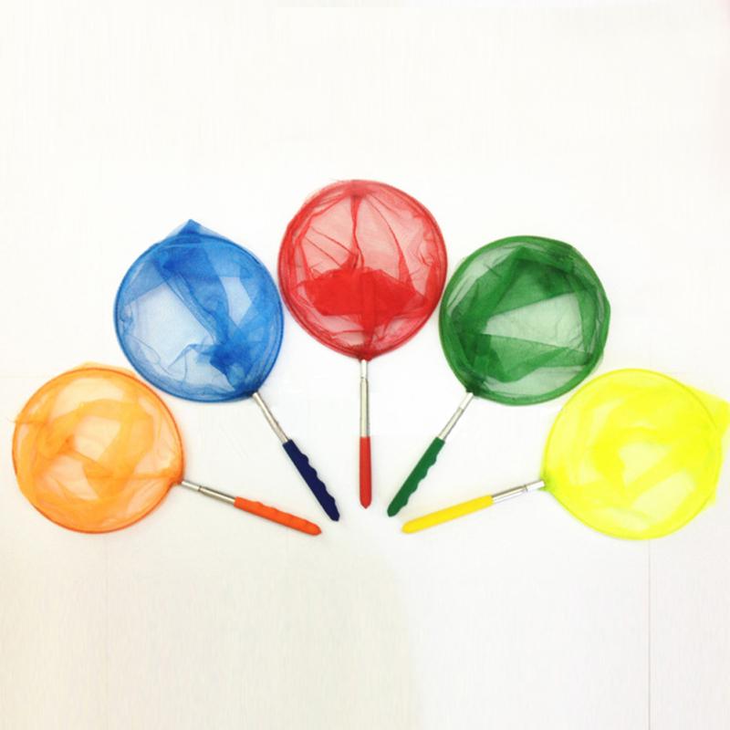 Extendable Nylon Insect Net, Telescopic Butterfly Net, Bug Catcher Nets Fishing Tool for Kids Toy
