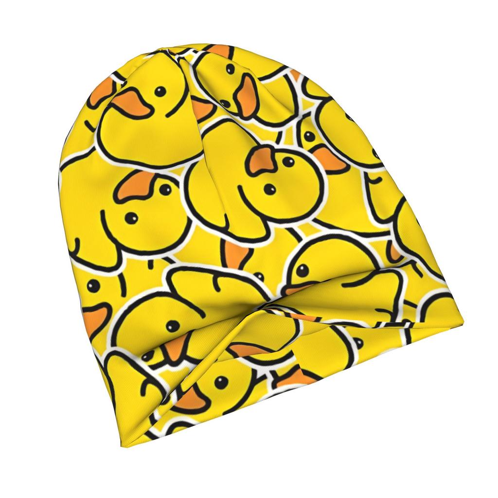Yellow Rubber Duck Stylish Adult Beanie for Layering with Fall Or Winter Outfits, Bringing Relaxed Charm To Streetwear Or Weekend Fashion Scenes