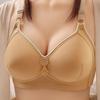 Comfortable No Underwire Bra for Middle-Aged and Older Women - Enhances Support with Widened Side Wings