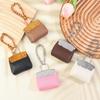 Fashion Pu Small Bag Keychain Simple Keyring Women Bag Charm Handbag Hanging Pendant Diy Accessories Girl Gifts