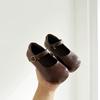 Princess shoes girls leather shoes summer children's single shoes little girl Doudou shoes shallow mouth girls shoes foreign soft sole shoes
