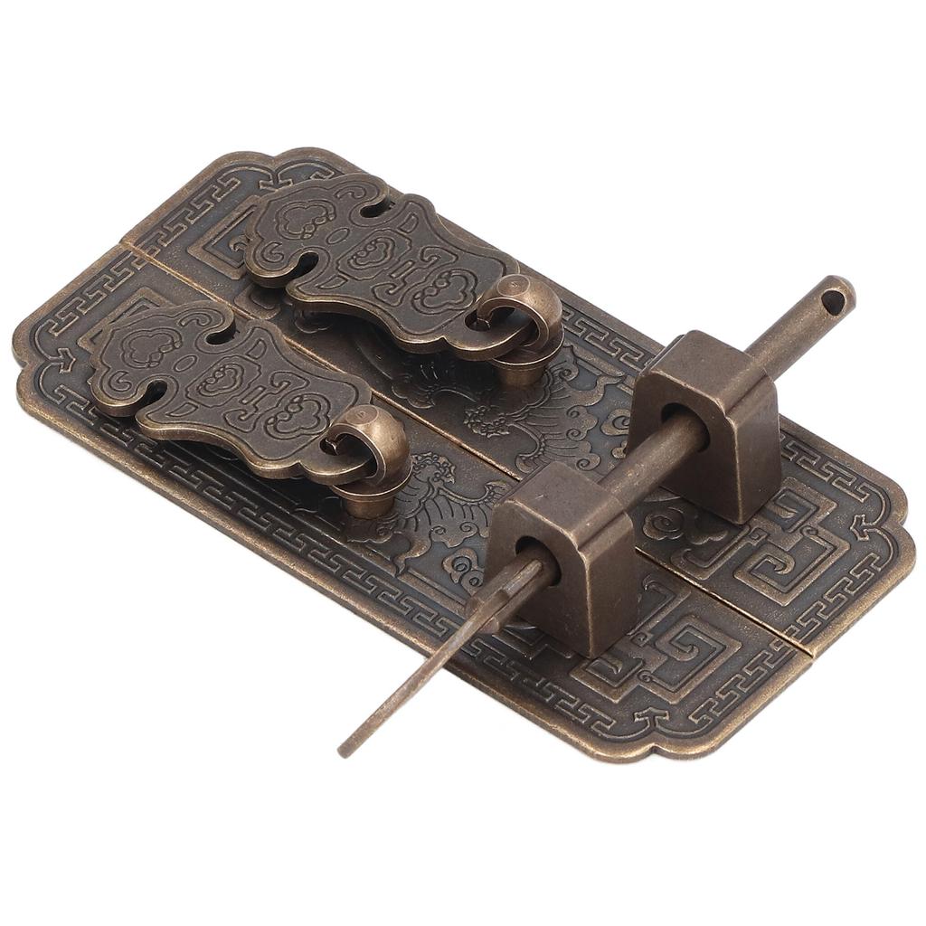 Cabinet Faceplate Brass Material Bronze Auspicious Bat Pattern Retro Chinese Cabinet Handles for