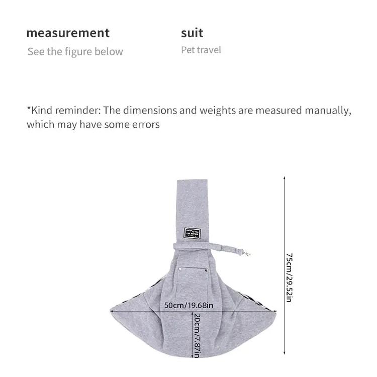 Dog Bag Pet Out Crossbody Shoulder Bag Outdoor Travel Portable Cat Puppy Sling Bag Cotton Comfortable Tote Pet Carrying Supplies