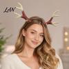 Halloween Party Costume Headband Deer Antlers Headband, Realistic Forest Cosplay Costume, Gothic Durable Simulation Branch Hairband Style Elastic