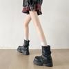 Queen Fan Black British Thick-soled Martin Boots Women's 2025 New Summer Versatile Height-increasing Pants Short Boots