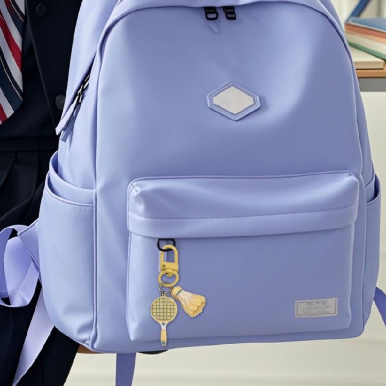 Spielerisches schlägerförmiges Schlüsselanhänger-Anhänger-Harz-Kunststoff-Charm Multifunktionales Zubehör Inspirierendes Geschenk für Sportliebhaber