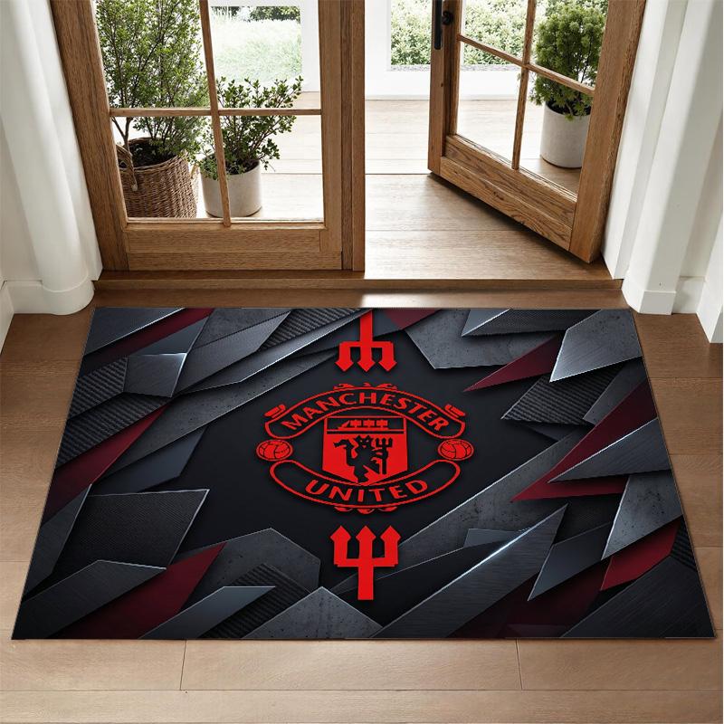 Manchester United Design Kristall Samt Teppich Weiche Dekorative Matte für Schlafzimmer Eingang