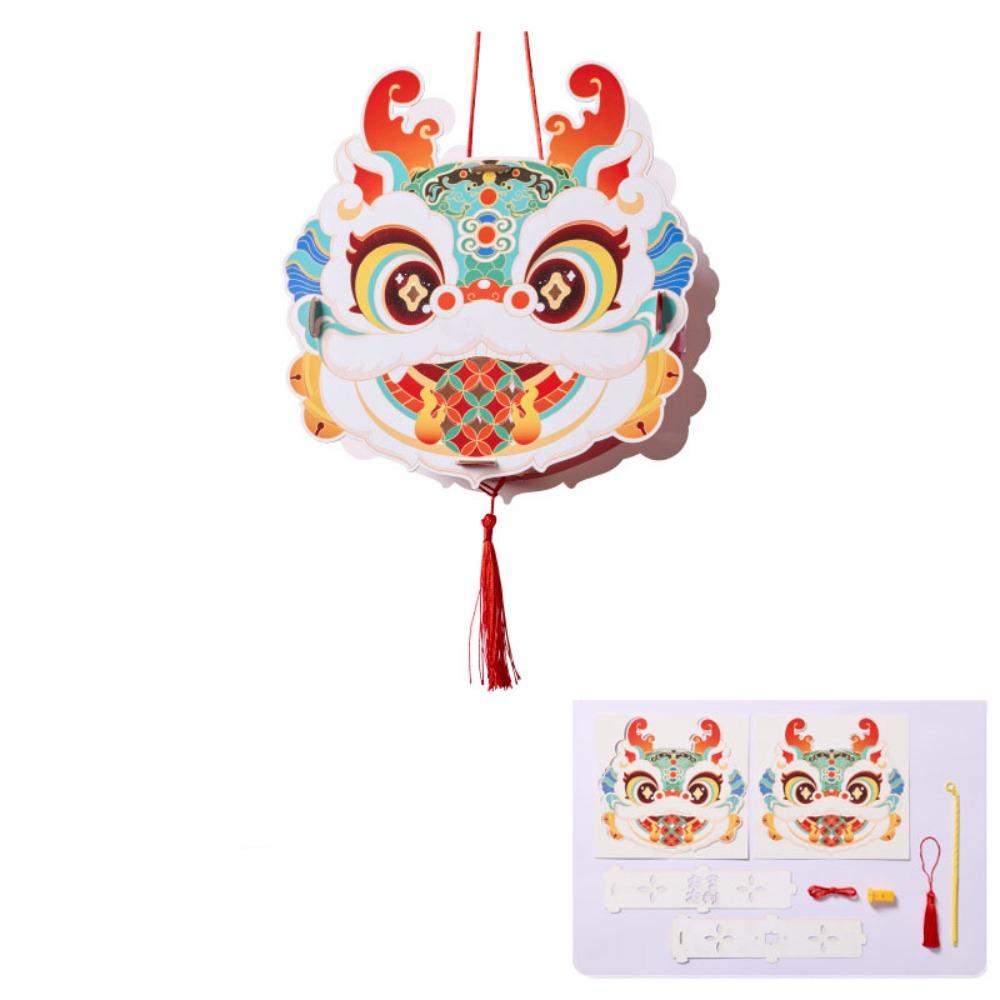 Projectable Projection Lantern Handheld Dragons Head Lanterns  Mid-Autumn Festival