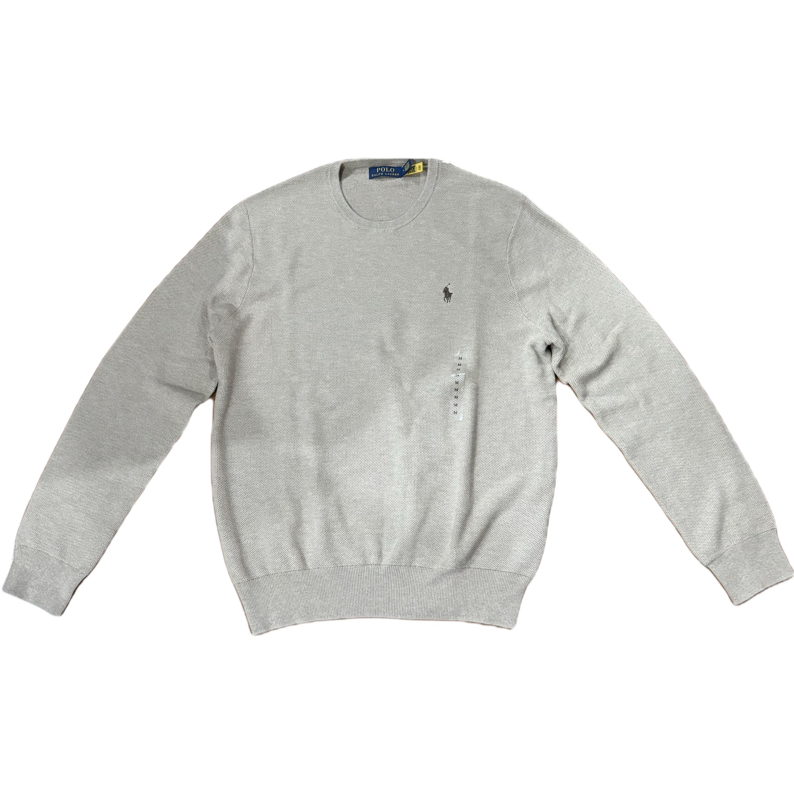 

Чоловічий трикотажний светр Polo Ralph Lauren з вишивкою логотипу, з круглим вирізом, бавовняний, з довгим рукавом 710920651-003 S