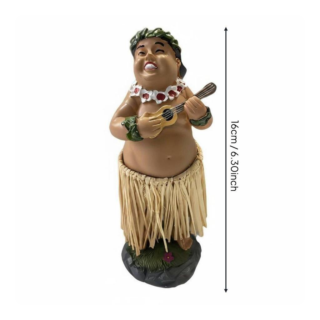Grass Skirt Doll Dashboard Dancing Hawaiian Dancer Organizer Pad Heat Resistant AntiSlip Mat Strong