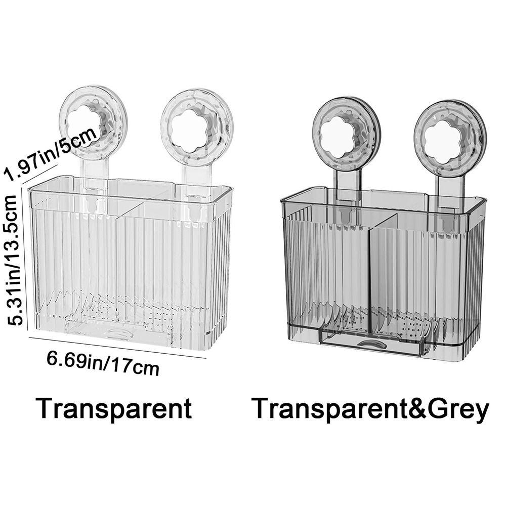 Reusable Suction Cup Chopstick Holder Plastic Chopsticks Spoon Organizer Chopstick Cage  Bathroom