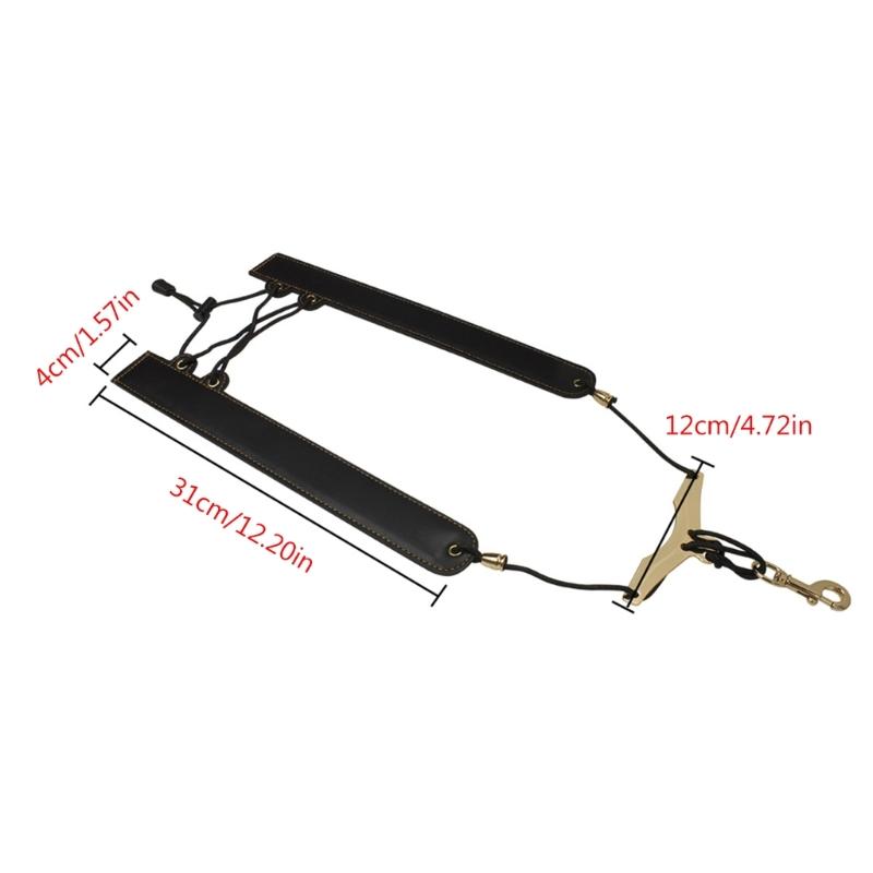 Saxophone Harness Strap,Leather Saxophone Shoulder Strap/Sax Chest Strap Baritone,Tenor,Alto and Bari Sax Strap Gift