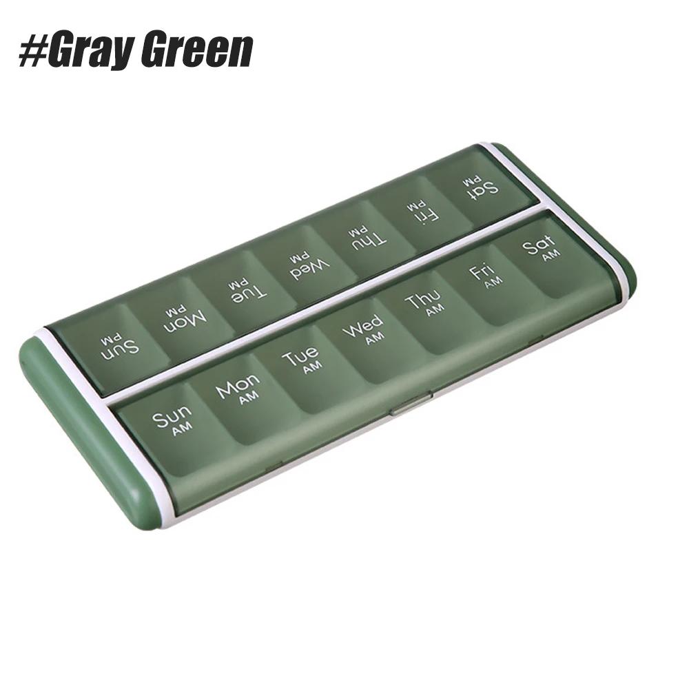 Weekly Pill Organizer 2 Times 7 Day Am Pm With Large Compartments, Pills Case Bpa-Free Pill Container For Vitamins, Fish Oils