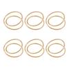 6/12Pcs Golden Napkin Rings Alloy Spiral Design Napkin Holders Buckles Family Dinner Wedding Party Table Decoration