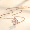 Diamond-Encrusted Four-Leaf Clover Necklace Women'S Fashion Light Luxury High-End Design Ins Style Jewelry Premium