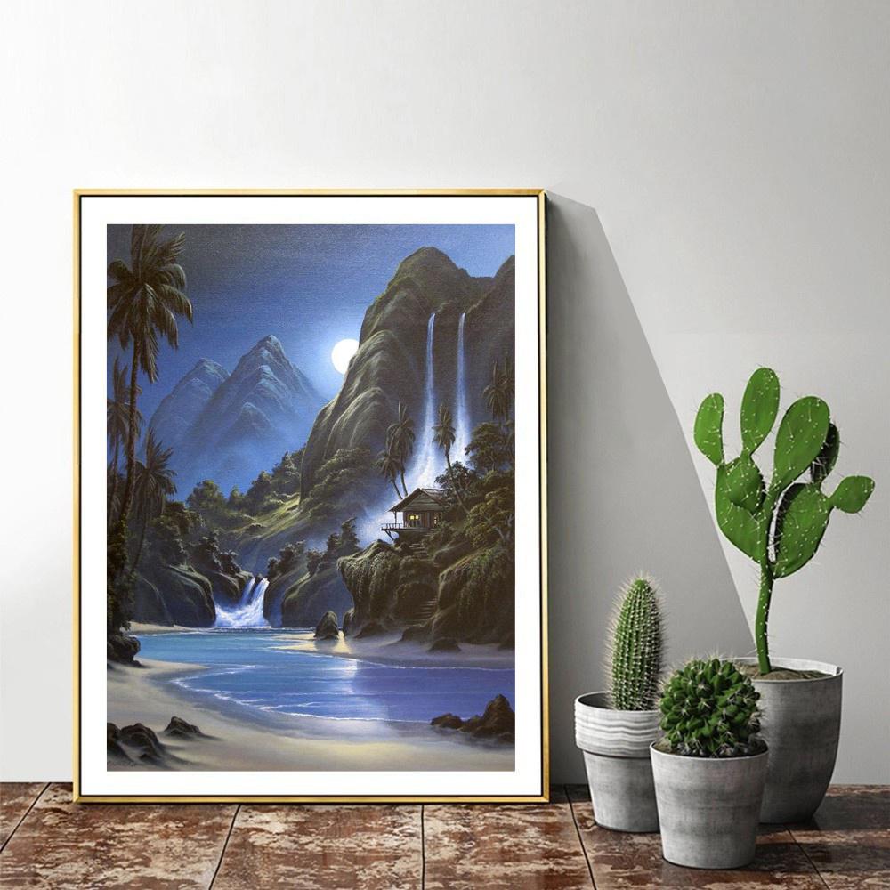 Zestaw do malowania diamentów Krajobraz 5D Diamentowe malowanie Mozaika Zestaw do haftu Diamentowe malowanie Pełne wiertło