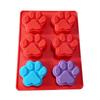 Puppy Dog Paw Silicone Mold 6 Cavity Chocolate Mold Cake Decoration Mold  Party Supplies