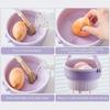 Makeup Brush Cleaning Bowl Beauty Egg Cleaning Tool Storage Set Brush Powder Puff Dry Cleaning Silicone Drying Shelf