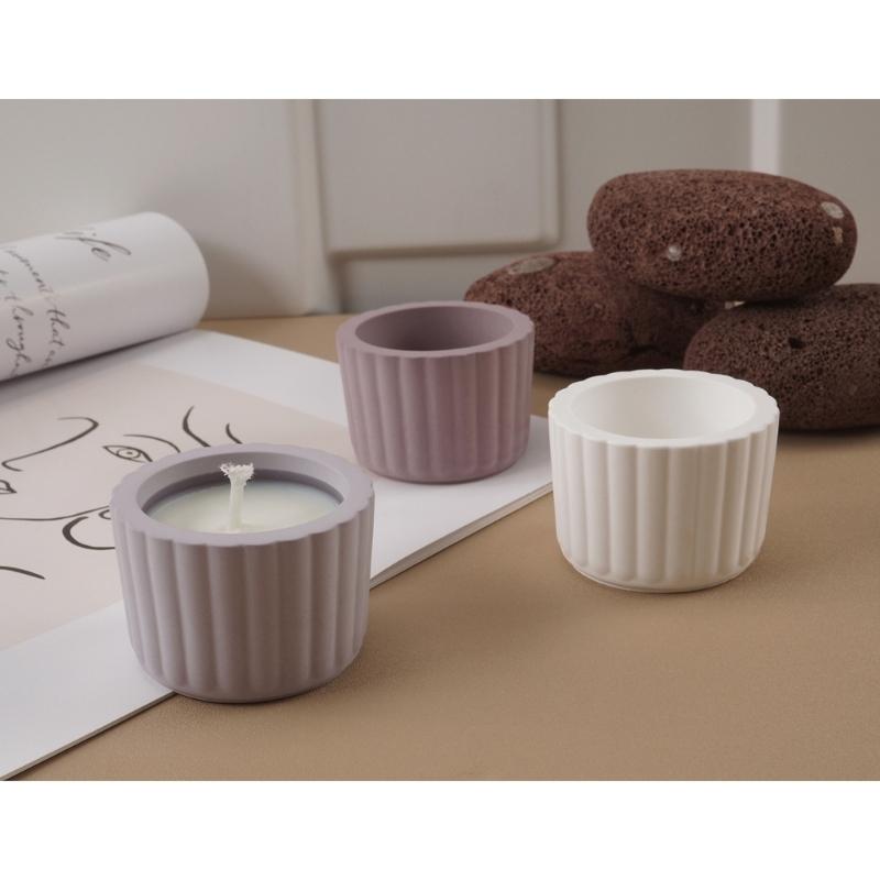 Silikonform für Zementbecher, perfekt für selbstgemachte Kerzenhalter aus Kristallharz und Wachs – innovatives Spiegeldesign