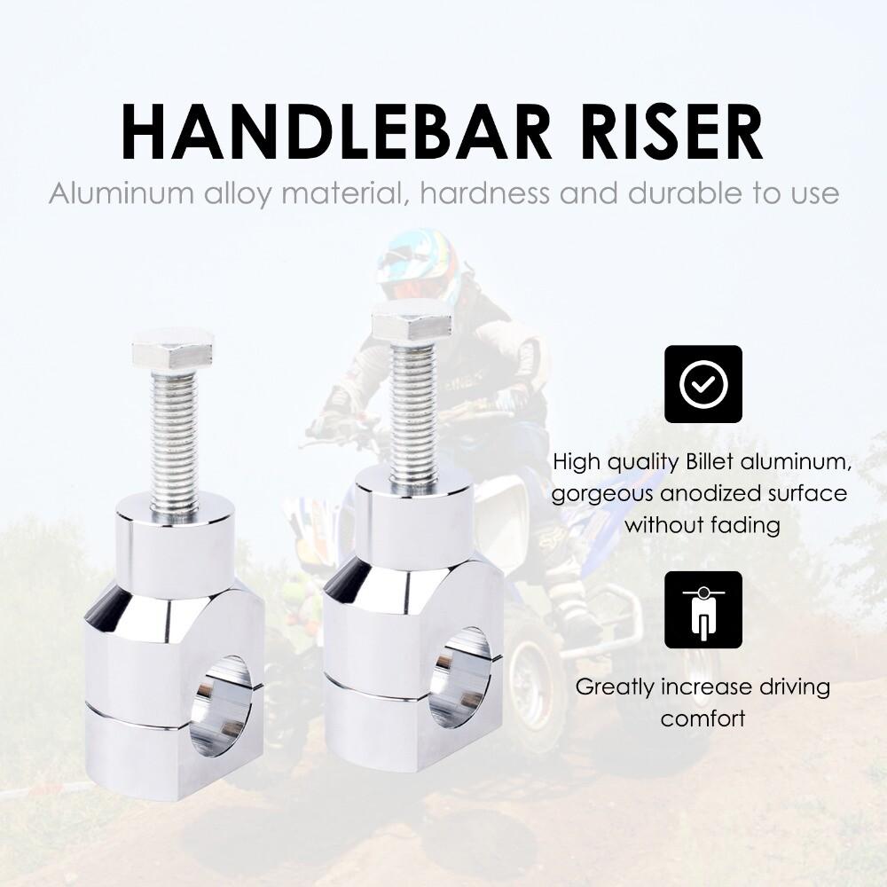 1" Motorcycle Handlebar Handlebar Riser For Harley Sportster Softail Dyna Silver