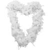 Shawl Scarf Fluffy Plume Ribbon Garland White Feather Boa Dress Up Costume Christmas Decoration