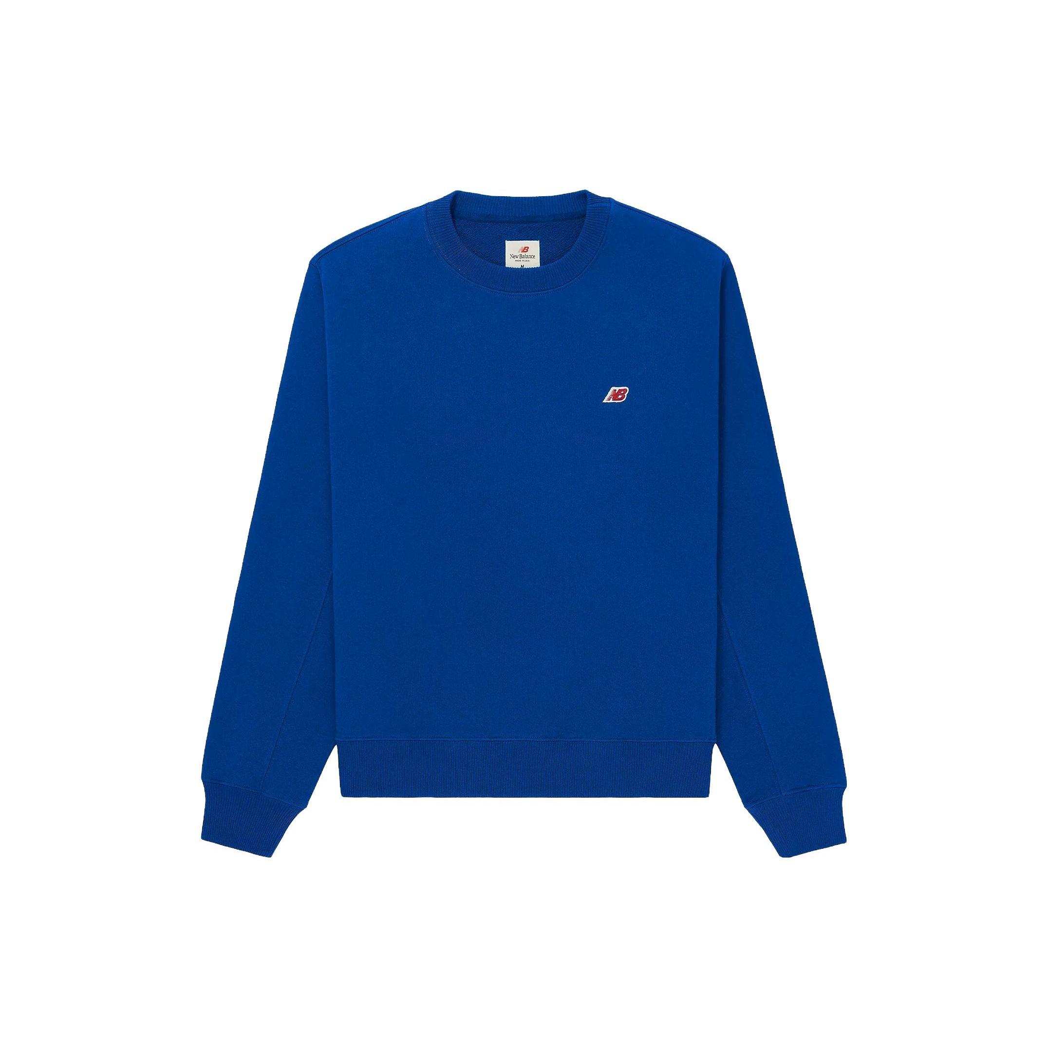 New Balance Made in USA Core Sweatshirt Asia Sizing  Team Royal  Men s MT21541TRY L