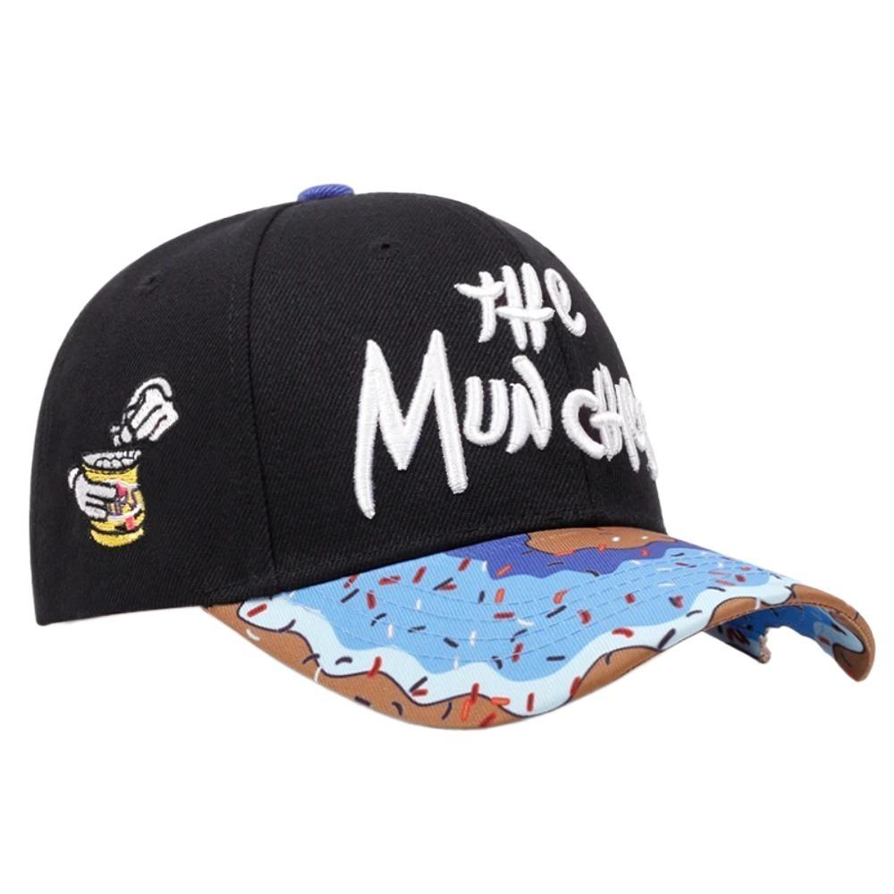 Korean Style Donut Embroidery Baseball Cap Adjustable Dance Snapback Hats  Daily