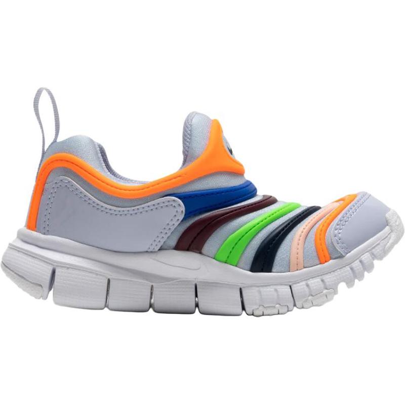 Nike Dynamo Free Abrasion Resistant Breathable Low top Casual Shoes Gray Kids' Sneakers 343738-032