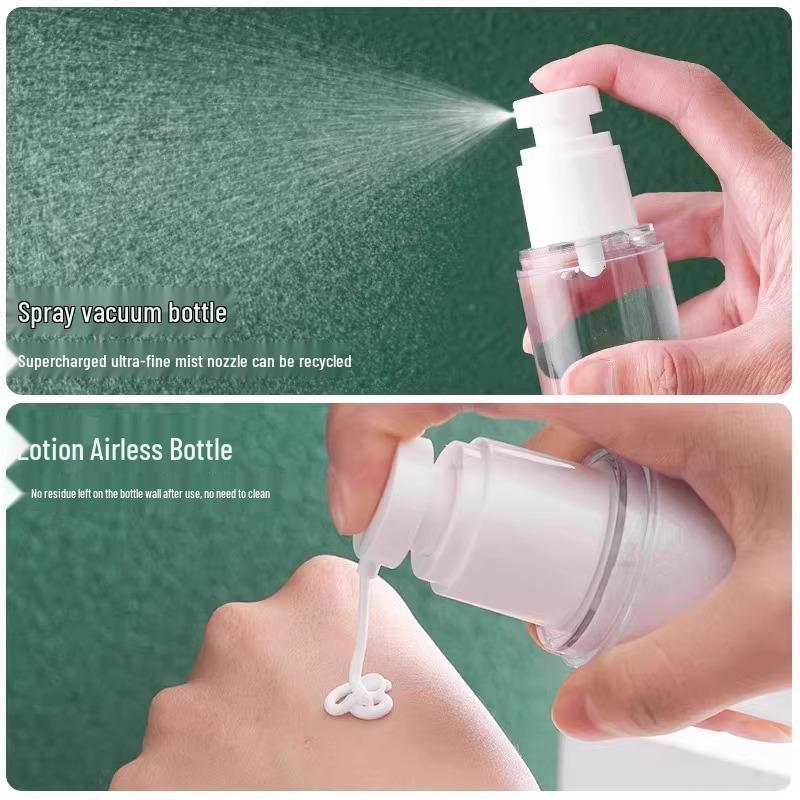 Portable Press-Type Skincare Dispenser Bottles for Lotion & Spray