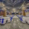 1PC Elastic Party Multiple Colors Ornament Polyester Decorative Chair Back Flower Wedding Decoration Mesh Romantic Accessories