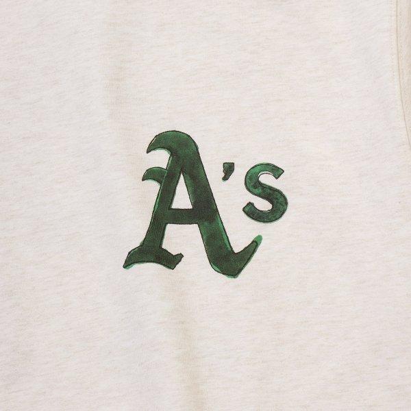 New Era Oakland AThleTics Drawing T shirT oaTmeal Melange 15147541