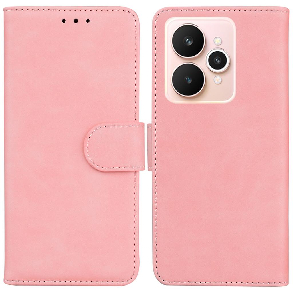For Realme 15 Pro 5G/15 5G Case Solid Color Leather Wallet Phone Cover