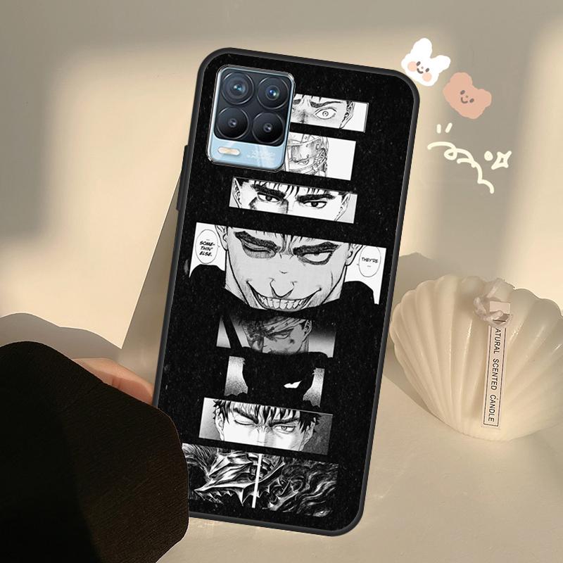 Berserk Guts Anime Per OnePlus 10 Pro 9 Pro 8T Nord2 9R Custodia Per Realme GT 2 Pro 7 8 GT Neo2 9i 8i C21 Coque