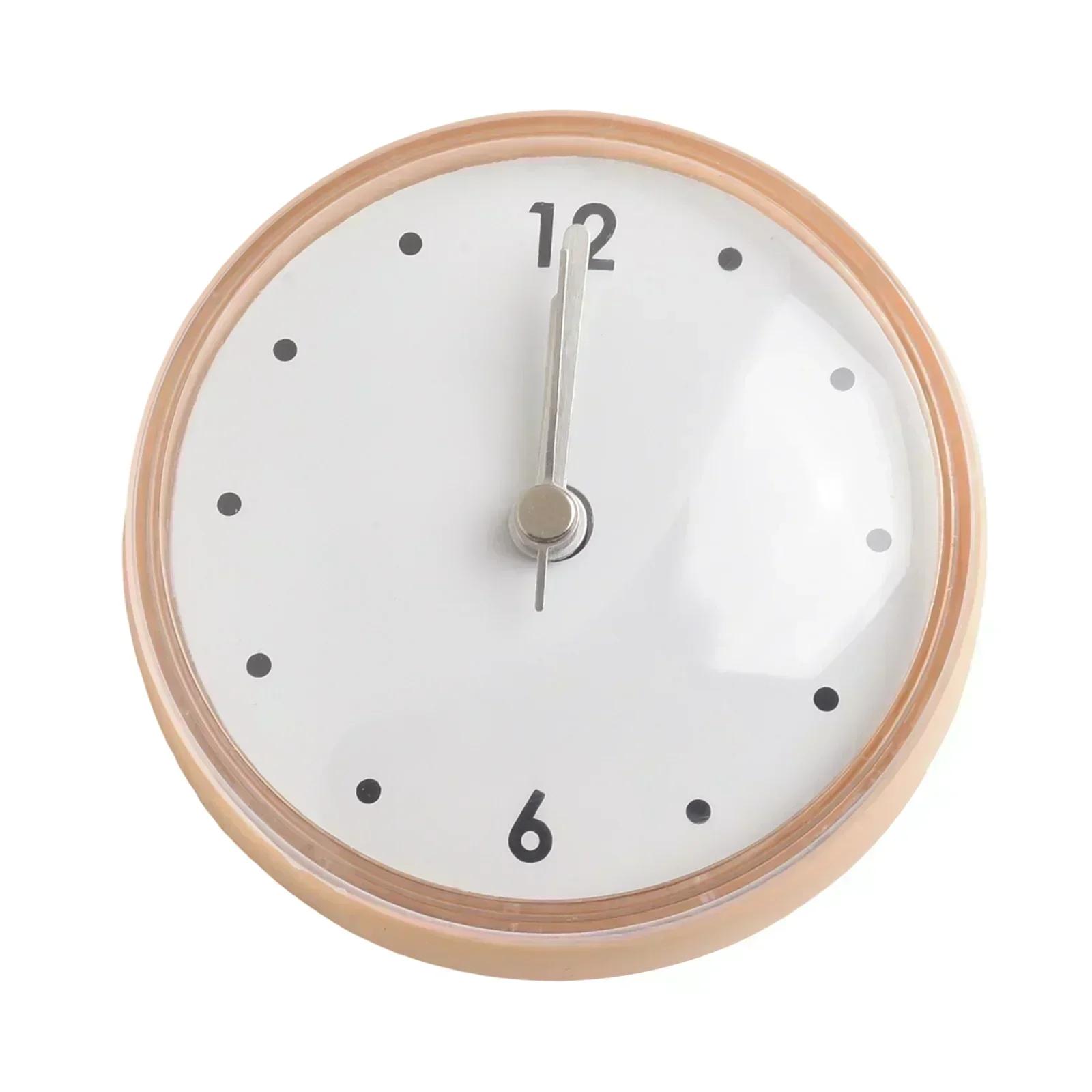 For Home Bathroom Wall Clock Sucker Wall Clock Suction Cup Clock Bathroom Wall Clock Waterproof Anti-Fog Black