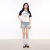 Women's H-Line Round Neck Raglan Sleeve T-Shirt