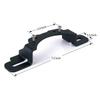 Pair of Black Metal Front Bumper Fog Light Brackets for Jeep Wrangler 10th Anniversary