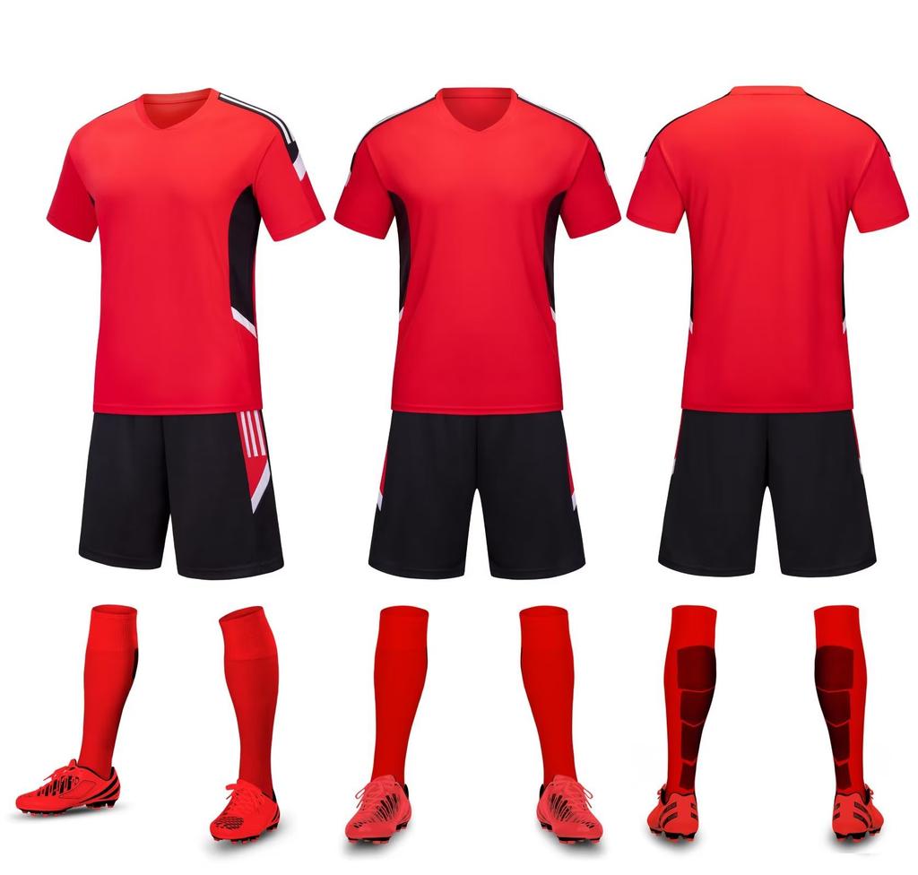 Children'S Football Jersey Set Short-Sleeved Student Class Uniform Sports Football Jersey Team Game Training Team Uniform Printing Number