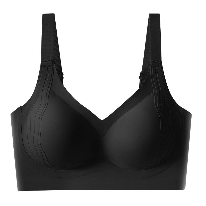 Breathable Non-marking Underwear Women's No Steel Ring Gathers and Closes the Secondary Breasts Comfortable Anti-sagging Adjustment Fixed Cup