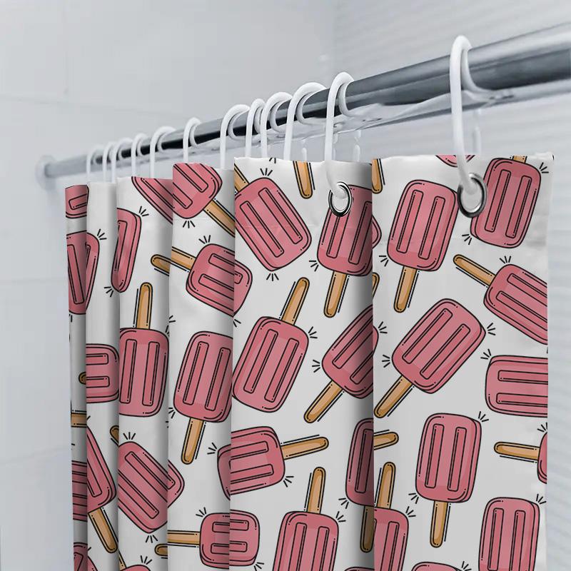 Summer-Themed Shower Curtains Featuring Popsicles Colorful Bathroom Decor For Home Accessories!