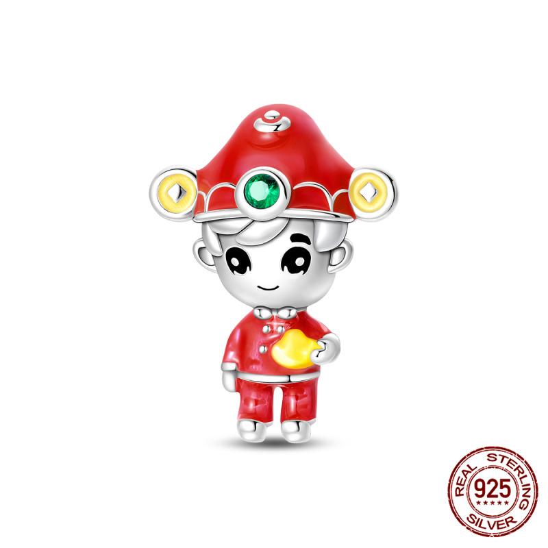 New In Original Charms Copper Love Glow-In-The-Dark Charms Beads Fits 3Mm Original Bracelet For Women Diy Fine Jewelry Gifts