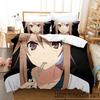 Anime Okami-san and Her Seven Companions Bedding Set Boys Girls Twin Queen King Size Duvet Cover Pillowcase Bed boys Adult